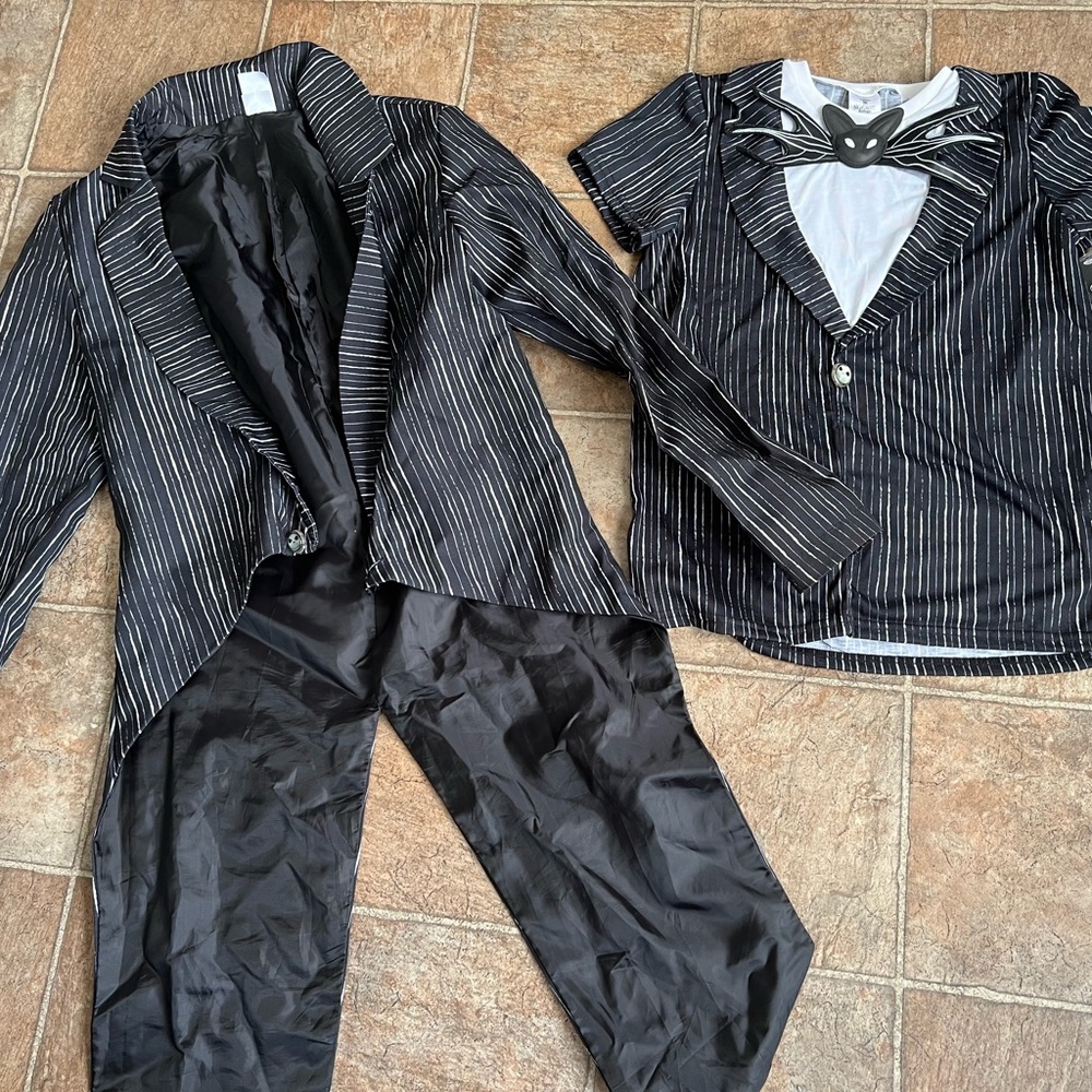 Black and White Striped Suit Set